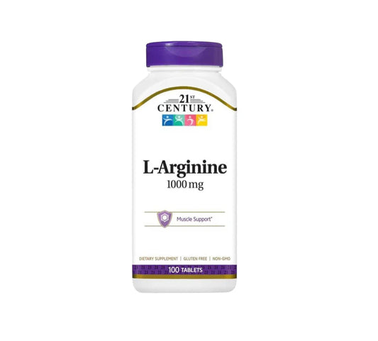 21St Century L-Arginine 1000Mg, Maximum Strength 100 Tablets